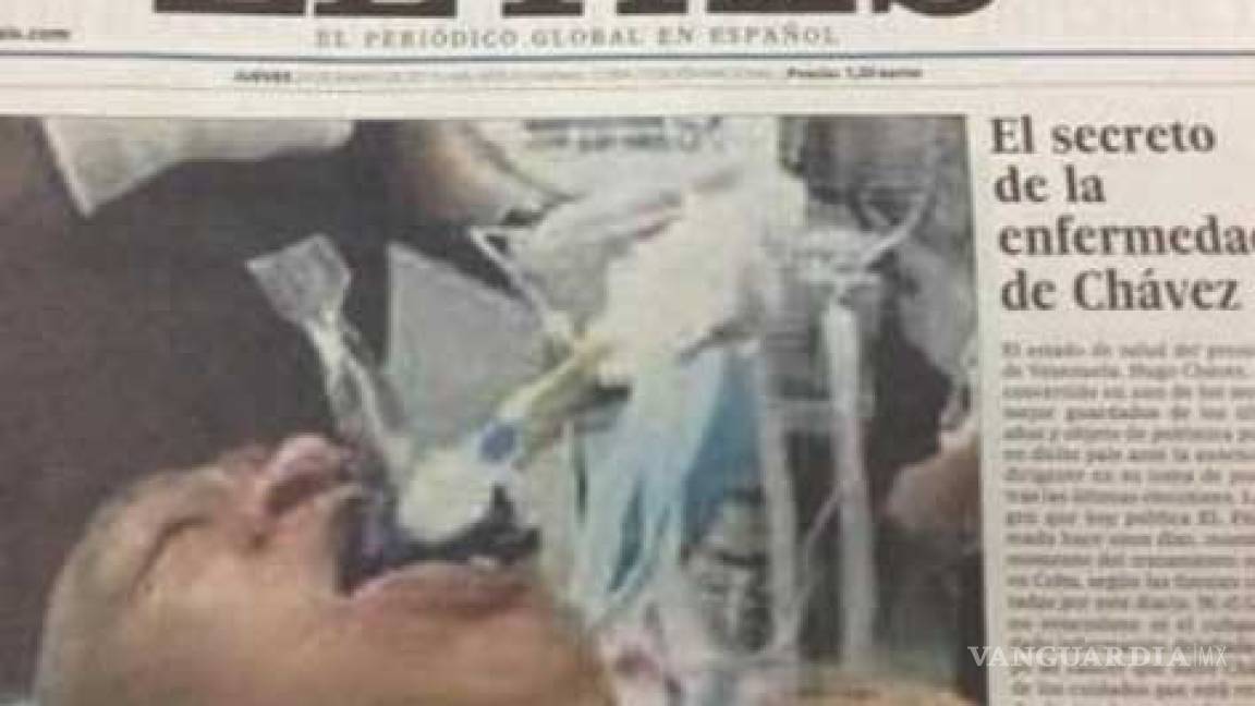 Publica El País falsa imagen de Hugo Chávez &quot;enfermo&quot;