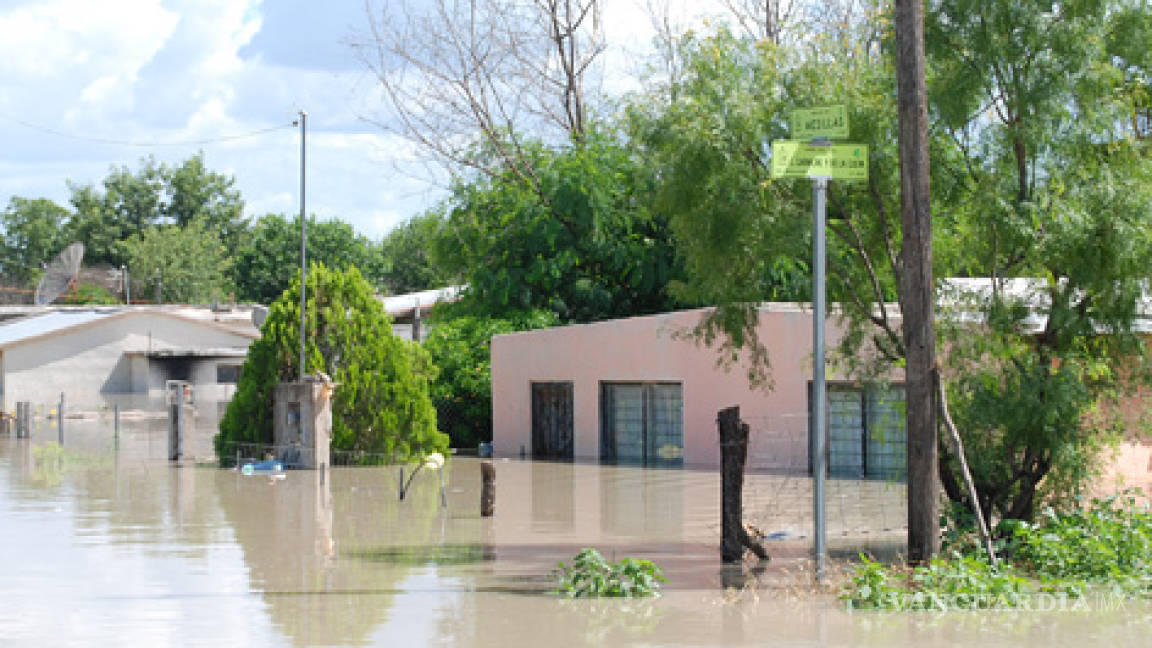 Dos semanas tardará en bajar nivel del agua en Anáhuac, NL