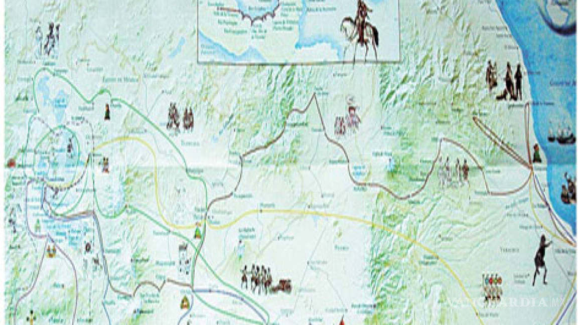 Trazan mapa de los viajes de Hernán Cortés