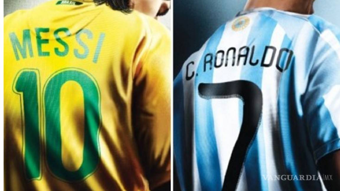 Messi se pone la playera de Brasil