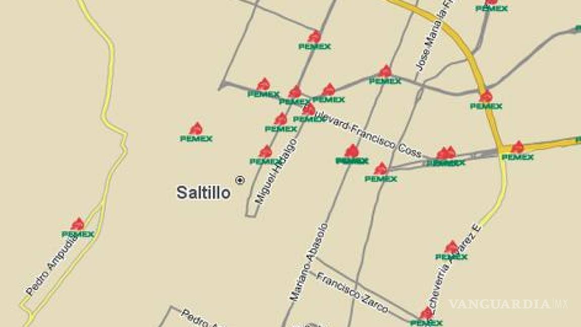 Pemex ofrece mapa para ubicar gasolineras en viajes por carretera