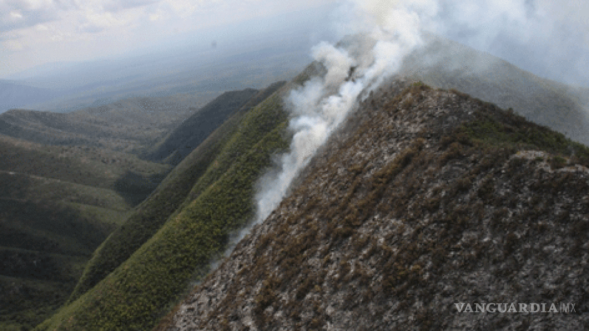 Inició ataque aéreo a incendio en la sierra &quot;Santa Rosa&quot; en Múzquiz