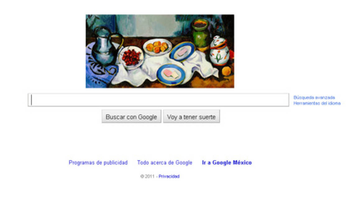 Paul Cézanne es homenajeado en el Doodle de Google