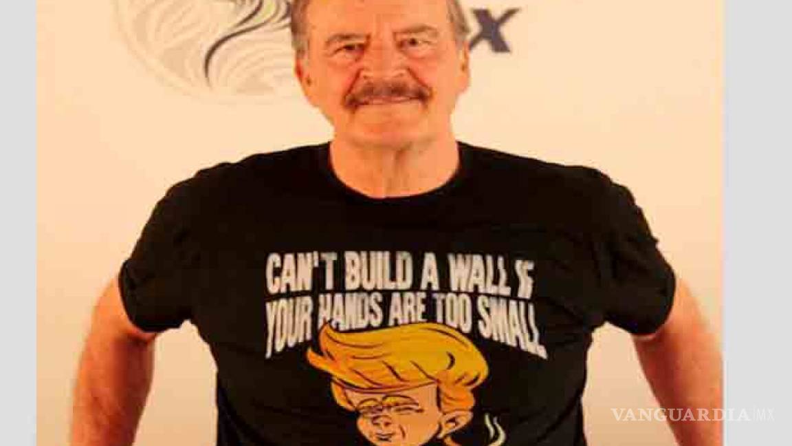 ¿Conoces la playera que vendía Vicente Fox para burlarse de Trump?