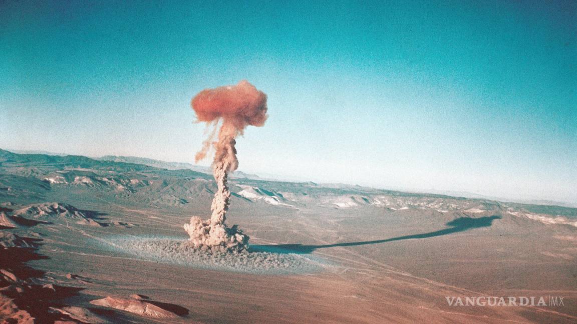 $!Una prueba nuclear cerca de Yucca Flats, Nevada el 23 de marzo de 1955.