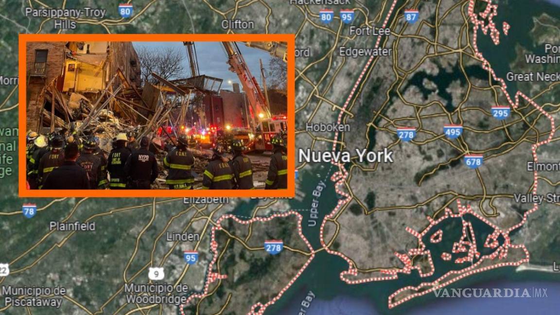 Un edificio residencial de 7 pisos se derrumbó parcialmente en Nueva York (video)