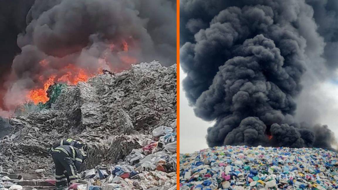 Edomex: fábrica de reciclaje se consume en incendio en Valle de Chalco | VIDEO