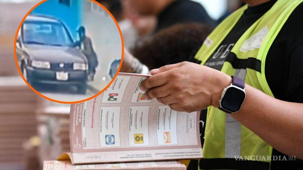 ¡Con todo y todo! Roban más de 2 mil boletas electorales y el coche de funcionario electoral en Puebla (video)