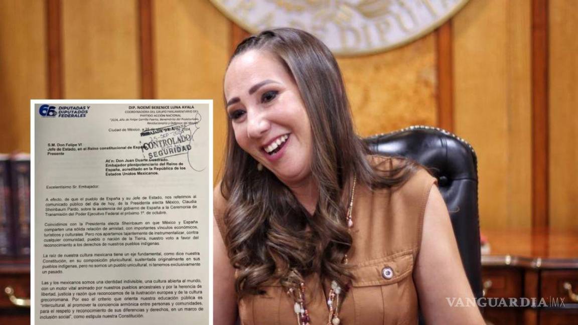 Con carta, se deslinda PAN de no invitación a rey de España en investidura de Claudia Sheinbaum