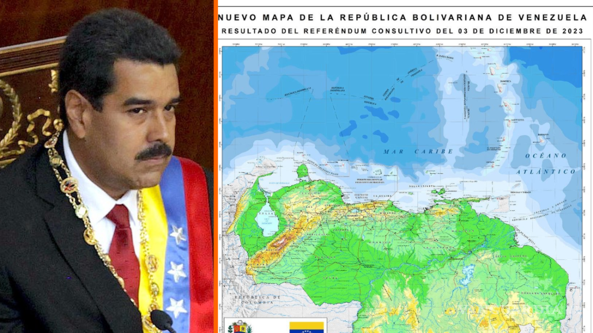Nicolás Maduro presenta ‘nuevo mapa’ de Venezuela con Guayana Esequiba anexada: ‘Este es nuestro mapa amado’