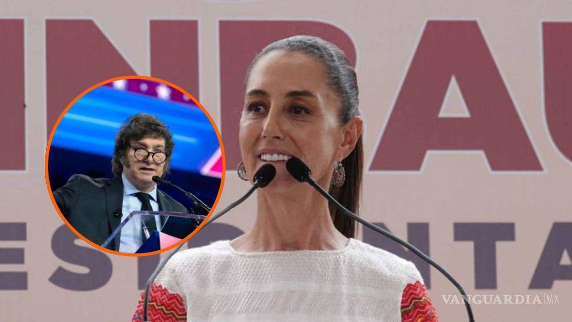 ‘Tiene todo el derecho’: Dice Claudia Sheinbaum sobre visita de Javier Milei, presidente de Argentina