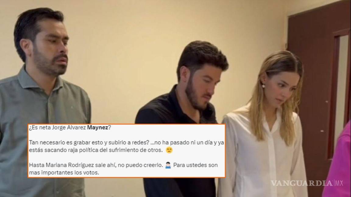 ‘No les importa’: critican a Máynez, Mariana Rodríguez y Samuel García por visitar a heridos tras accidente en evento