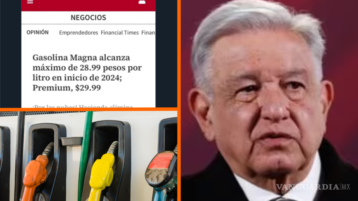 Tras incremento de impuesto en la gasolina, AMLO niega que el litro se venda en más de 28 pesos en México