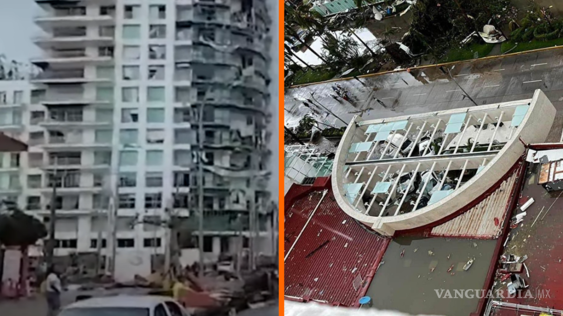 Acapulco: el antes y después de la ciudad tras paso del huracán Otis (fotos y videos)