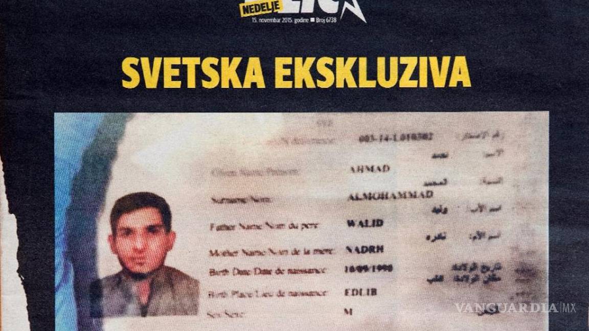 $!Grecia difunde foto de sirio vinculada con atentados de París