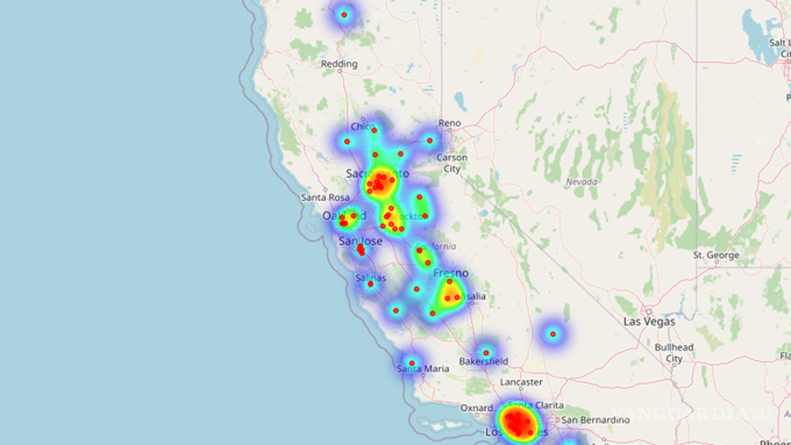 $!Los incendios actuales en California