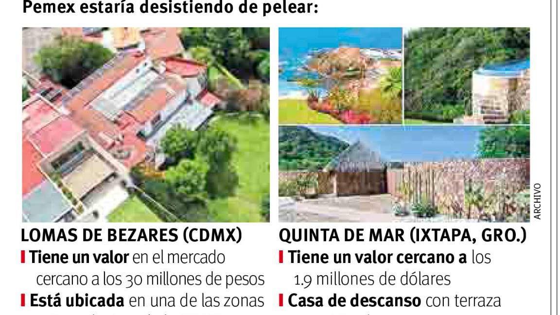 $!Devolverá Lozoya dos mansiones vinculadas por la FGR a sobornos