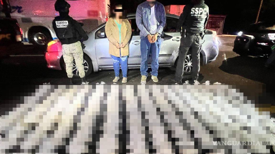 Detienen a dos personas con más de 100 kilos de metanfetamina en Mazatlán, Sinaloa