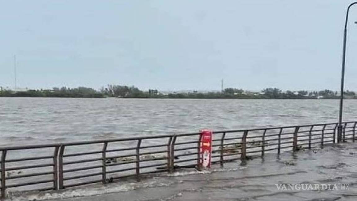 Se desborda laguna del ‘Carpintero’ en Tampico tras intensas lluvias