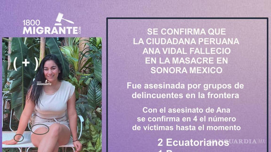 $!Ana Vidal sería una de las víctimas