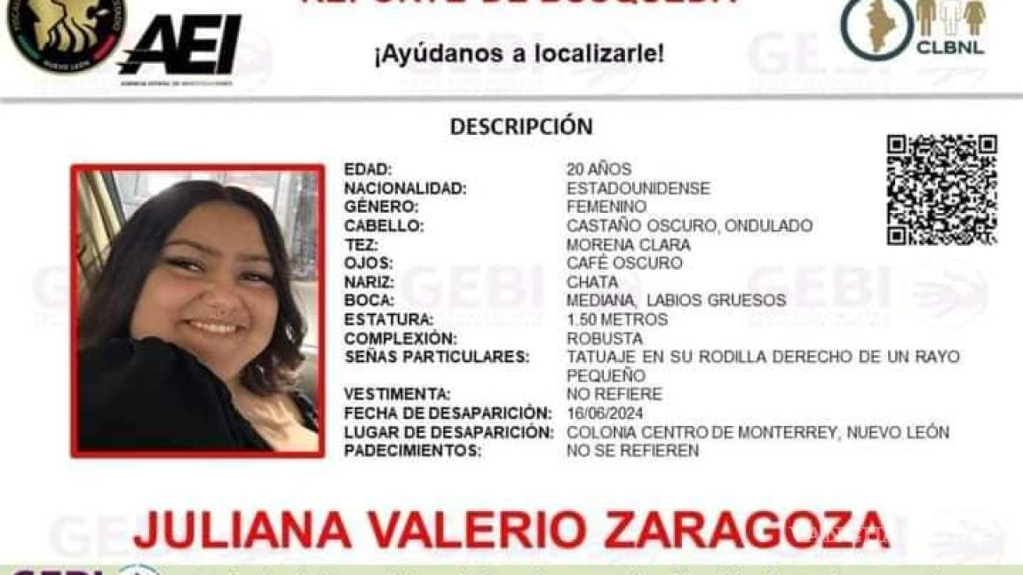 Buscan a joven de EU quien desapareció tras viajar a Monterrey