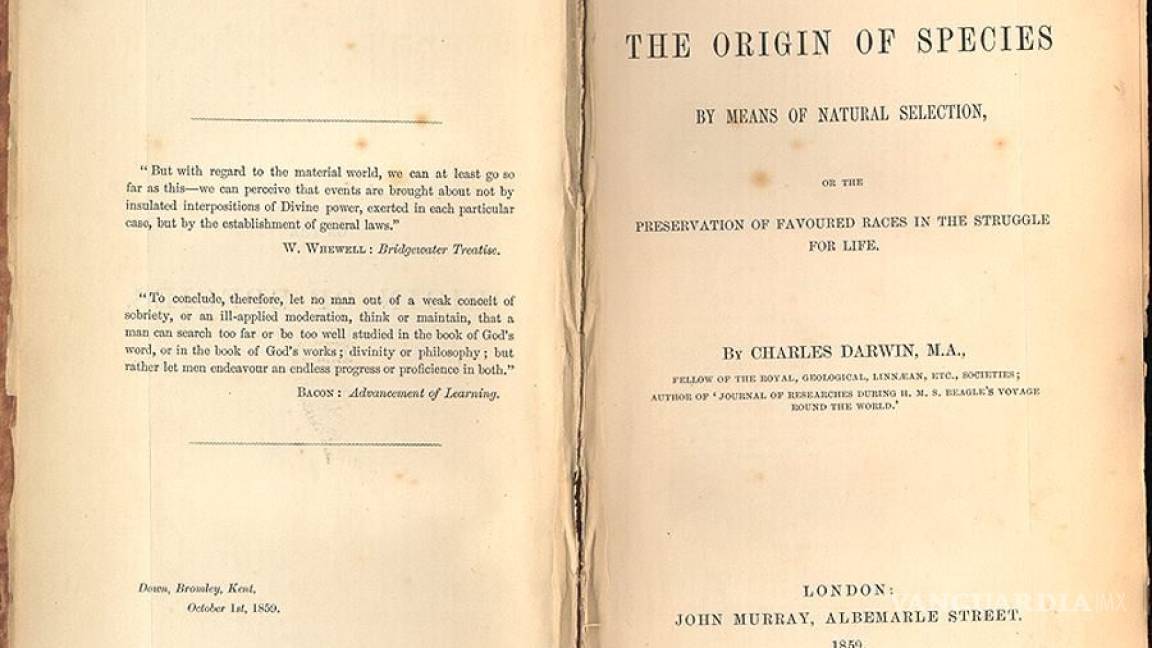 Subastarán &quot;El origen de las especies&quot; con anotaciones de Darwin