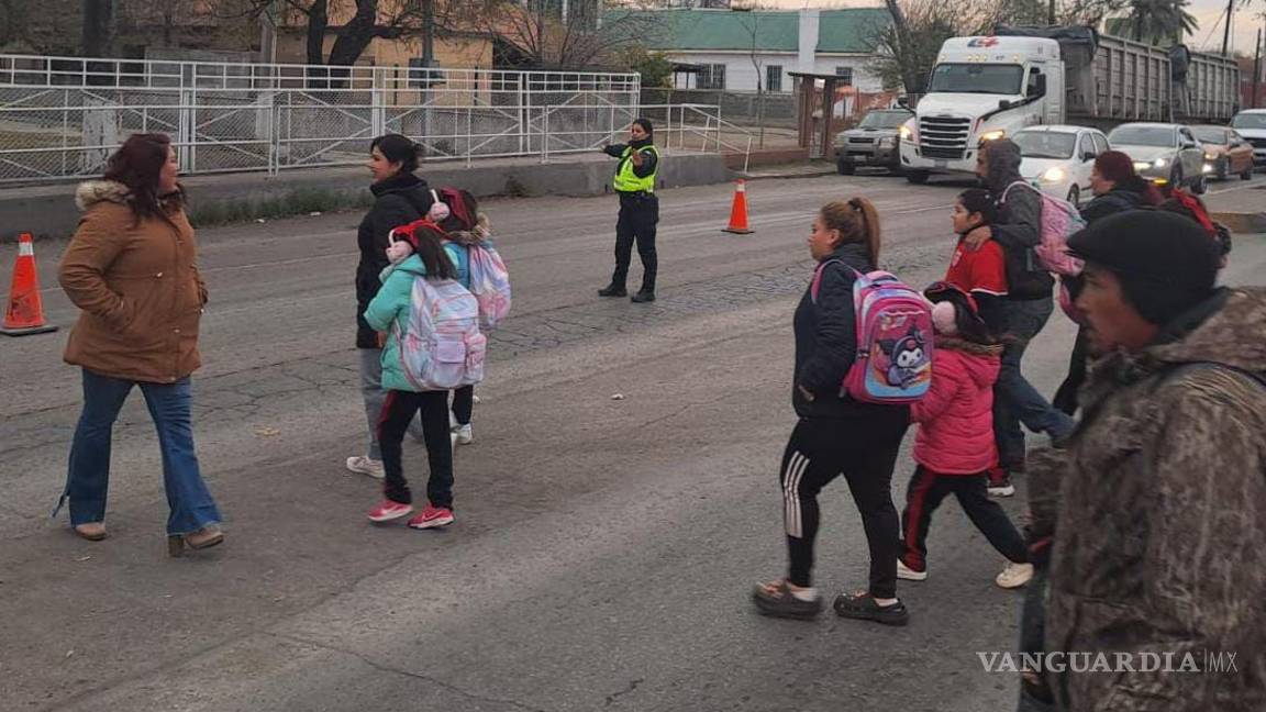 Tiene Sabinas un regreso a clases seguro con operativo vial