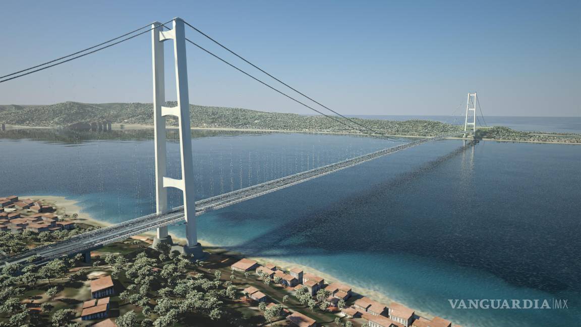 $!En el Estrecho de Messina se construirá el puente con el tramo colgante más largo del mundo, de 3.300 metros de largo.