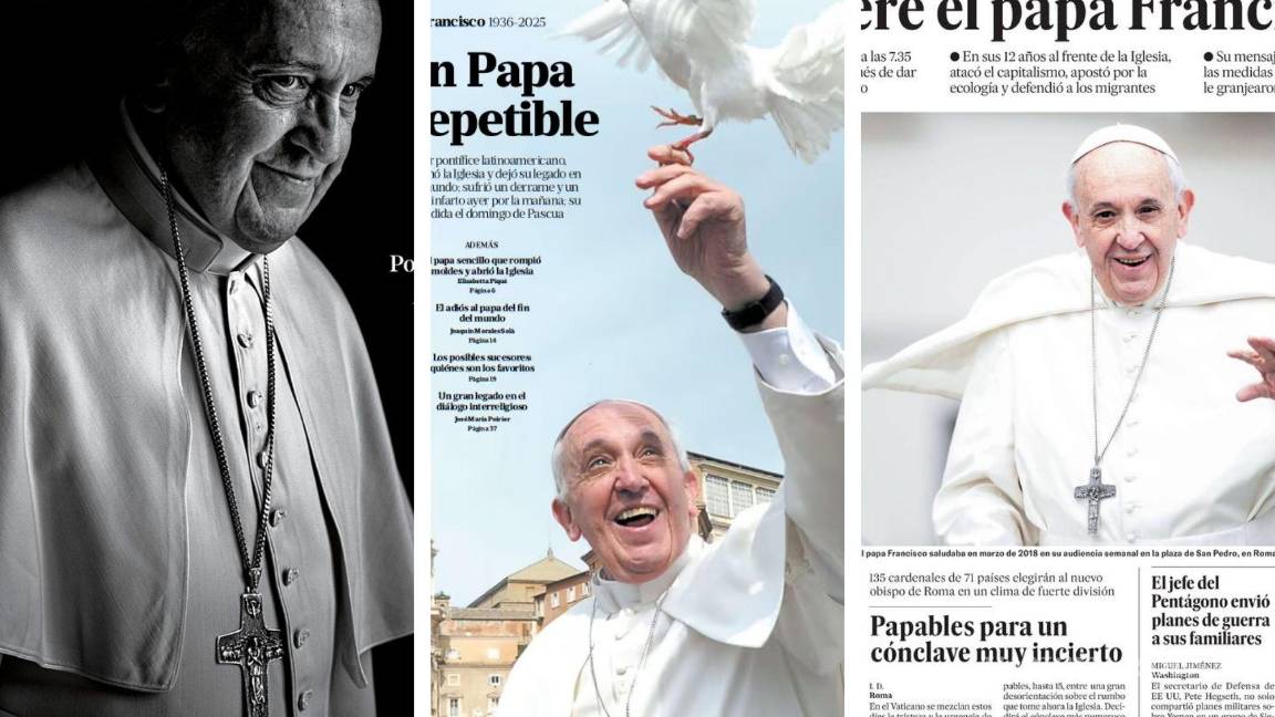 Así reflejaron medios internacionales en sus portadas la muerte del Papa Francisco