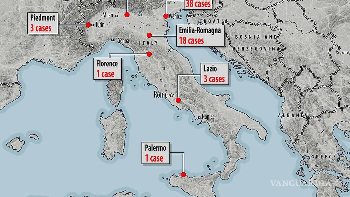 $!Coronavirus se propaga al sur de Italia con 54 casos nuevos en todo el país; total asciende a 283 contagiados