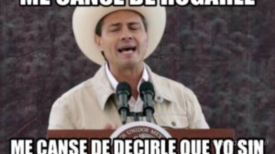 $!¿Adiós, vaquero? Avalancha de memes de Peña Nieto con sombrero