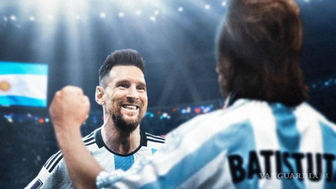Gabriel Batistuta felicita a Messi tras igualar su récord como goleador con la albiceleste