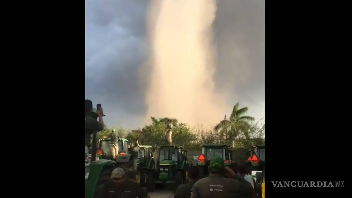 Captan impresionante tornado en Sinaloa