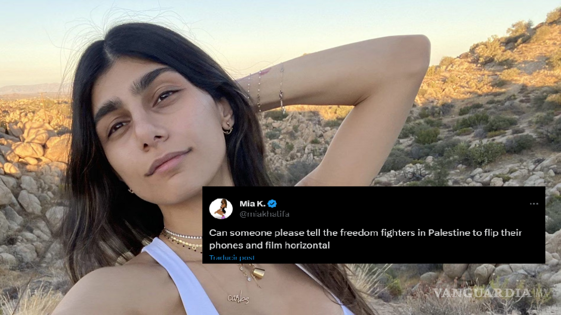 ‘Filmen en horizontal’, ex estrella porno Mia Khalifa causa polémica por apoyar a Hamas