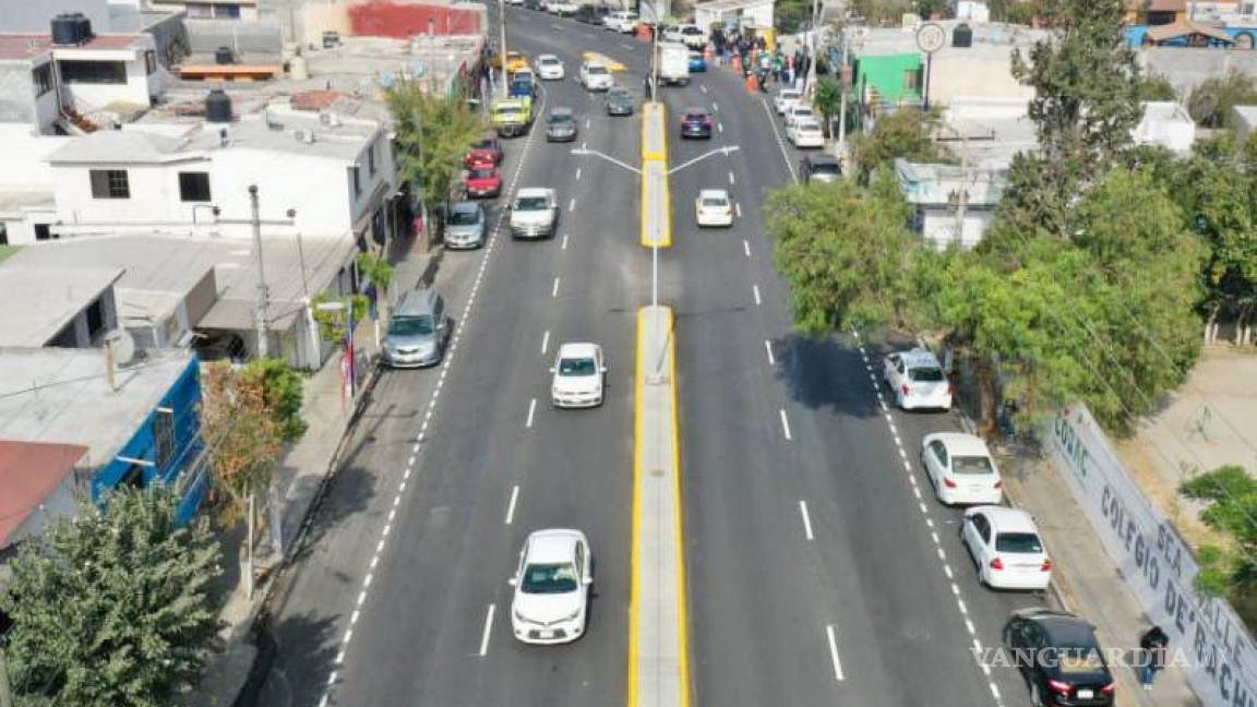 ¡Como nuevo! Entrega Alcalde de Saltillo, tramo rehabilitado del bulevar Eulalio Gutiérrez