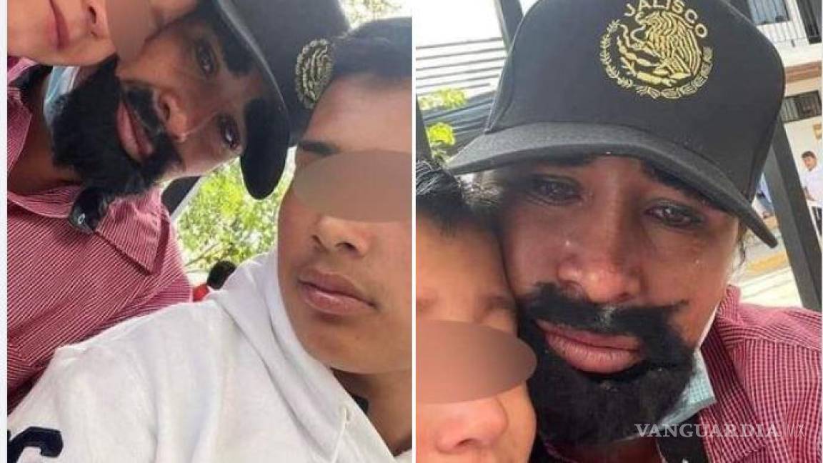 Viralizan en México a mamá que se disfrazó de papá entre lágrimas y celebró el Día del Padre con sus hijos en escuela