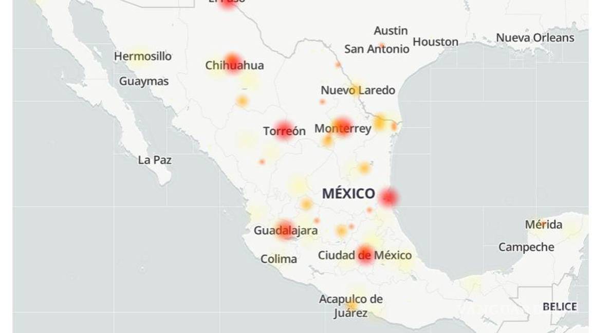 $!Zonas con fallas en la línea Telcel en México