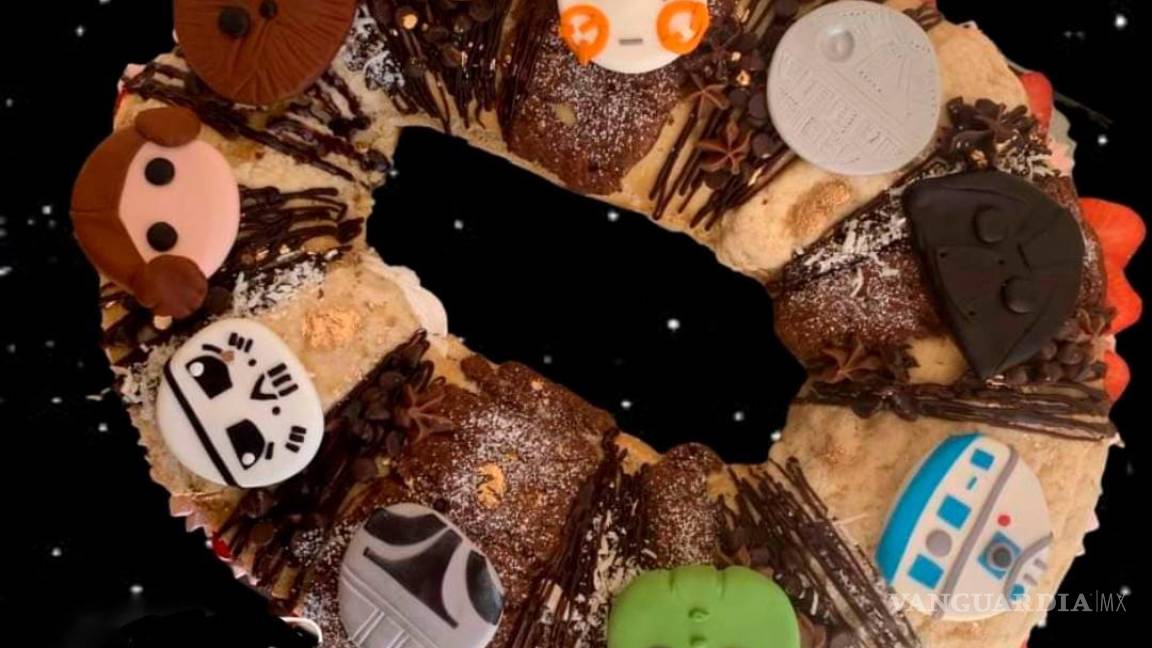 ¡Que la fuerza te acompañe! Elaboran en Saltillo Rosca de Reyes con temática de Star Wars