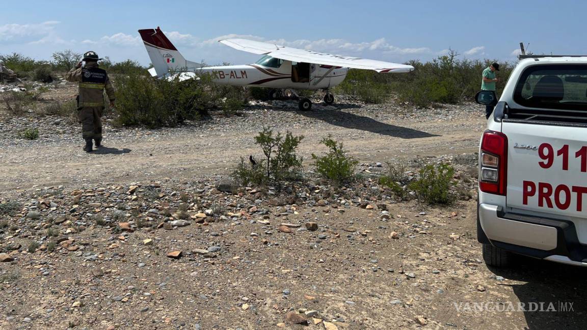 Avioneta realiza aterrizaje forzoso en Zuazua, Nuevo León