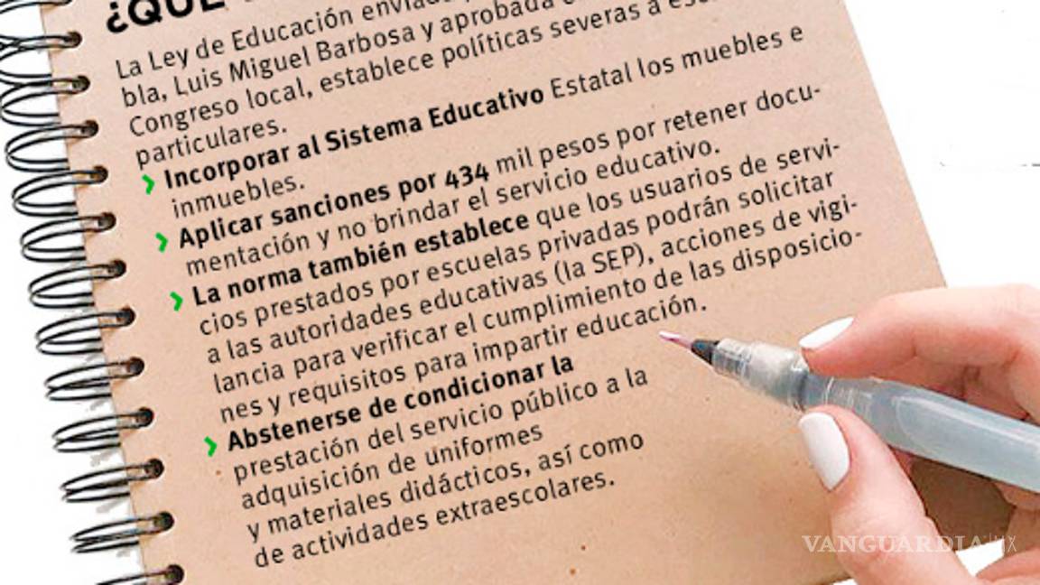 $!Un no rotundo a la Ley Barbosa dan colegios paticulares de Coahuila