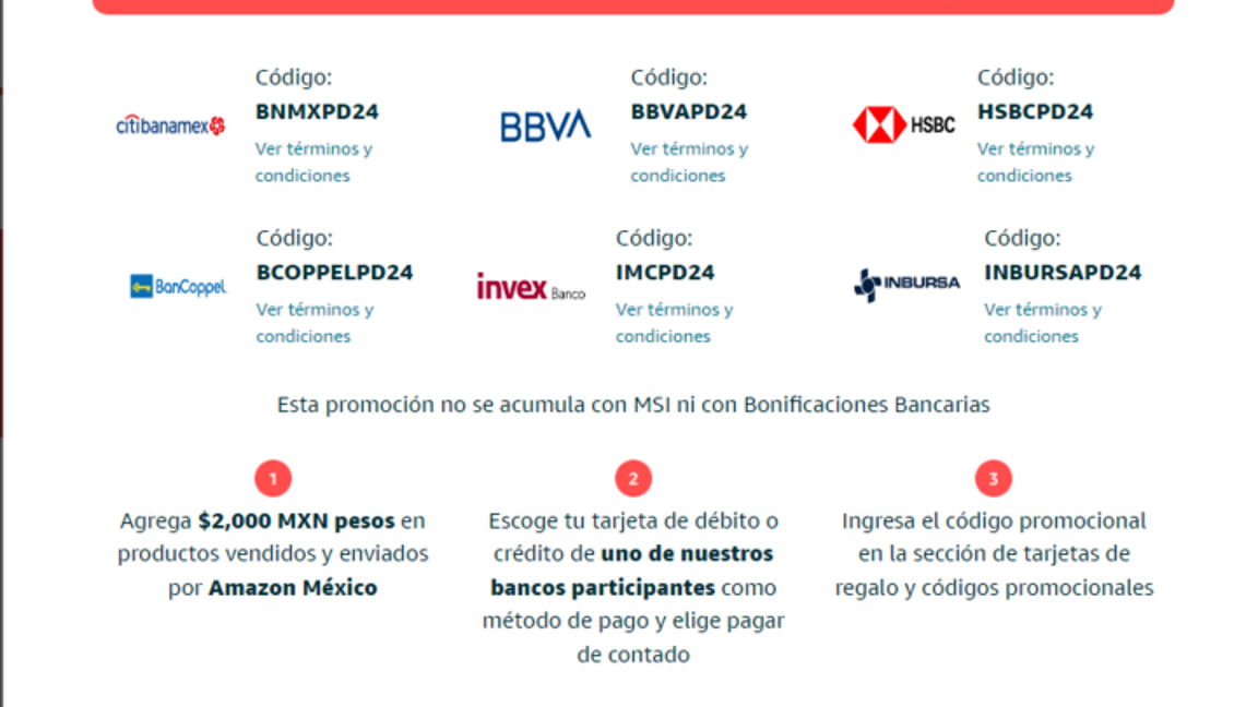 $!Amazon Prime Day 2024: Conoce todas las promociones con tarjetas de crédito y débito de BBVA, HSBC, Banorte, entre otras