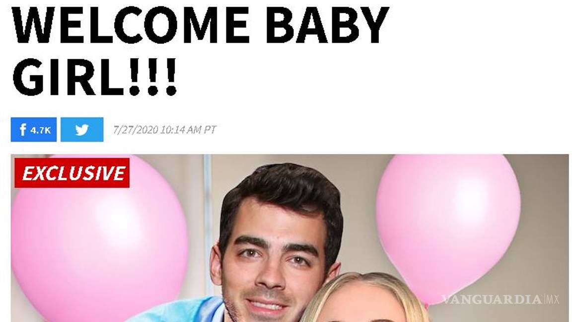 $!Sophie Turner y Joe Jonas se convierten en padres de una niña