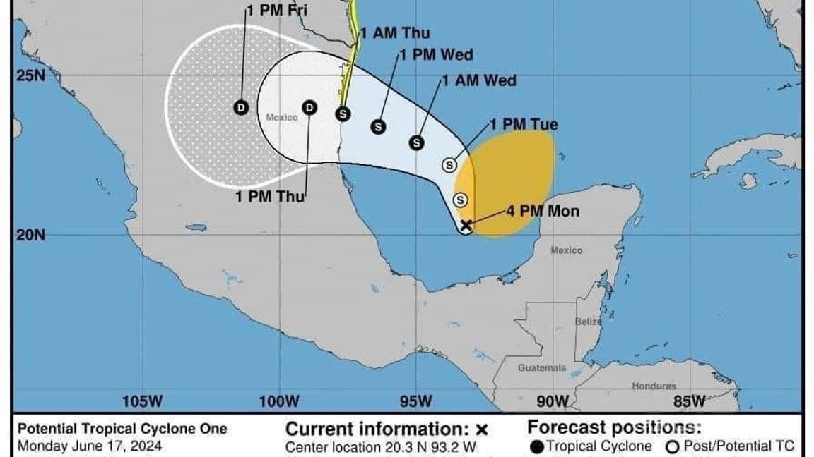 $!El primer ciclón de la temporada podría golpear con fuerza a Coahuila.