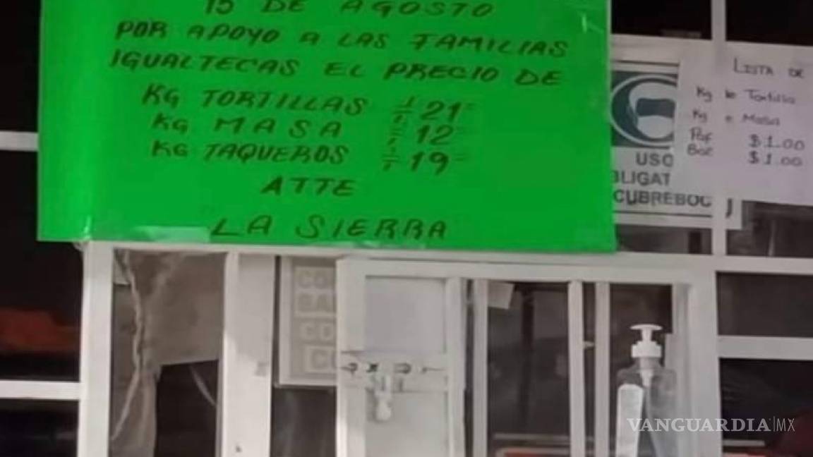 Cártel obliga a reducir precio de la tortilla en Guerrero