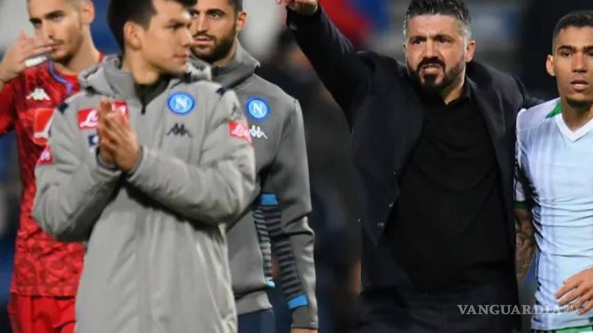$!'Chucky' Lozano fue corrido del entrenamiento del Napoli por una pelea con Gattuso