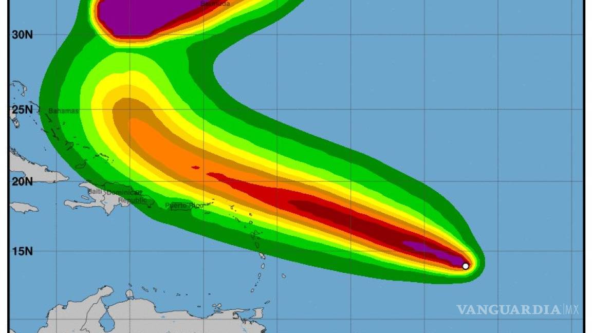 Tormenta tropical 'Jerry' se abre paso hacia al Océano Atlántico