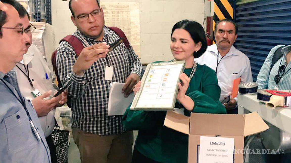 Coahuila, primer estado del País en contar con el 100 por ciento de las boletas electorales