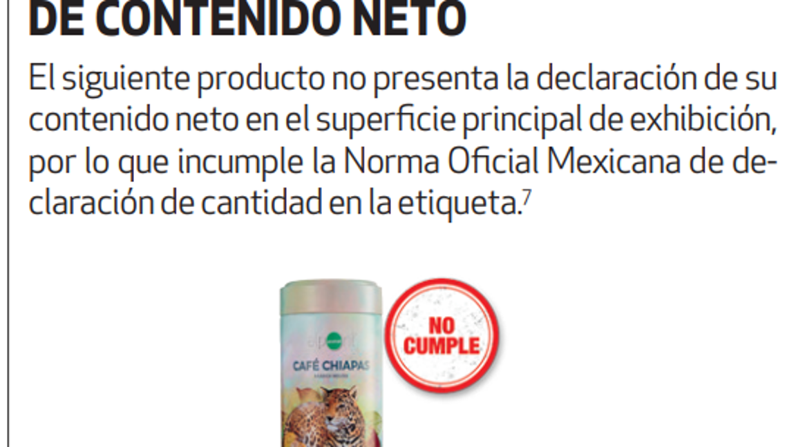 $!Profeco detecta irregularidades en etiquetado y presentación en 10 marcas de café tostado y molido en México