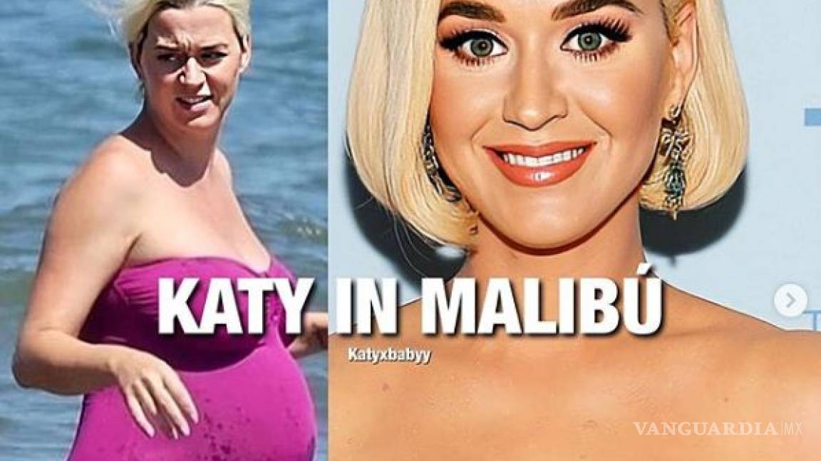Katy Perry luce su embarazo en las playas de Malibu