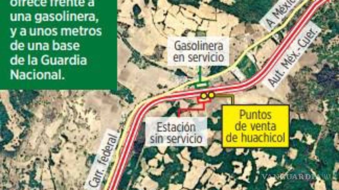 $!Revelan que venden huachicol en la autopista México-Cuernavaca frente a una gasolinera
